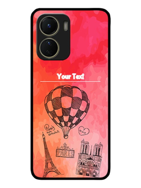 Custom Vivo Y16 Custom Metal Phone Case - Paris Theme Design