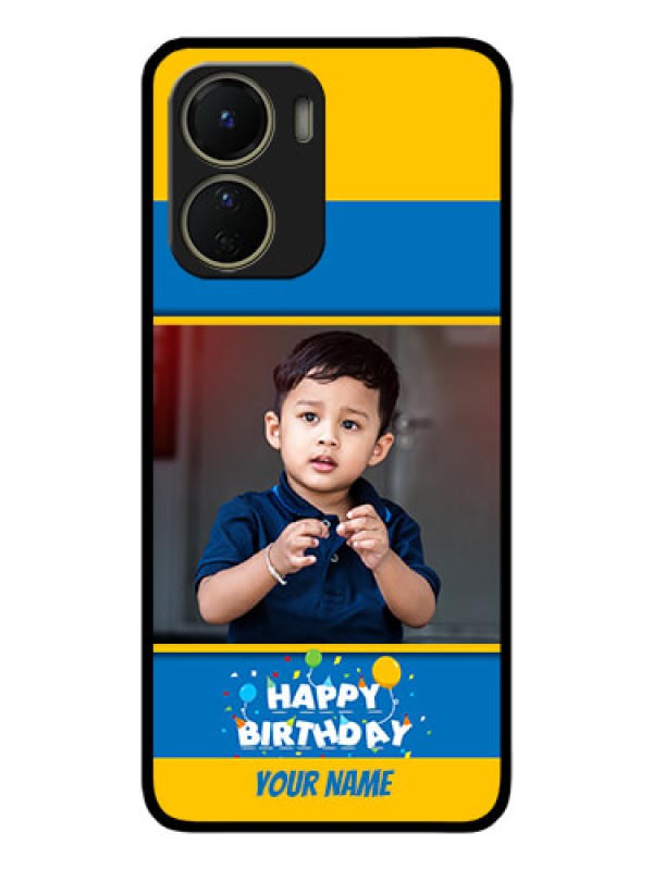 Custom Vivo Y16 Custom Metal Phone Case - Birthday Wishes Design