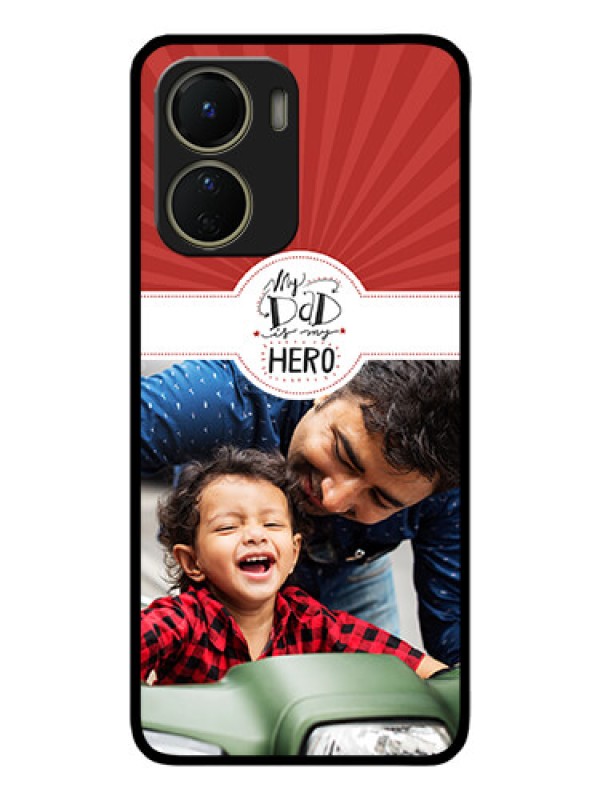 Custom Vivo Y16 Custom Metal Phone Case - My Dad Hero Design