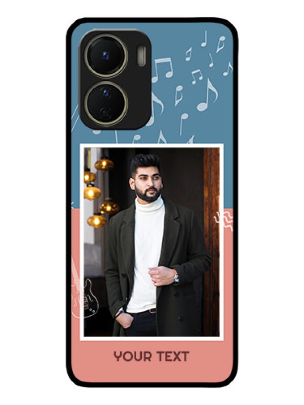 Custom Vivo Y16 Custom Metal Phone Case - With Color Musical Note Design