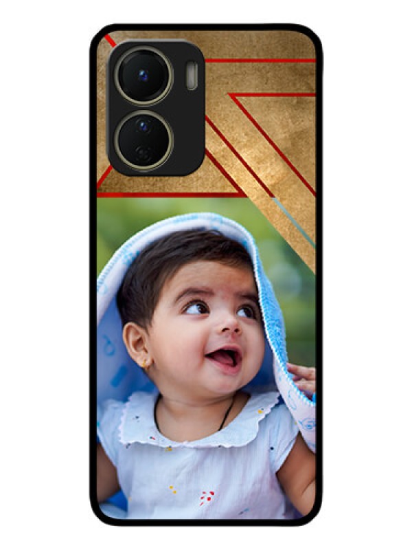 Custom Vivo Y16 Custom Metal Phone Case - Gradient Abstract Texture Design