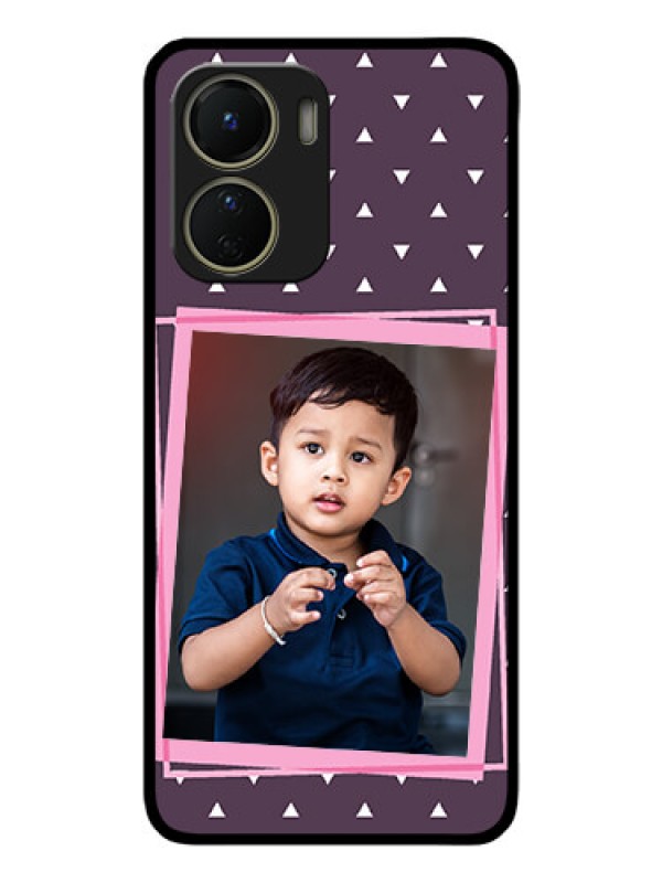 Custom Vivo Y16 Custom Metal Phone Case - Triangle Pattern Dotted Design