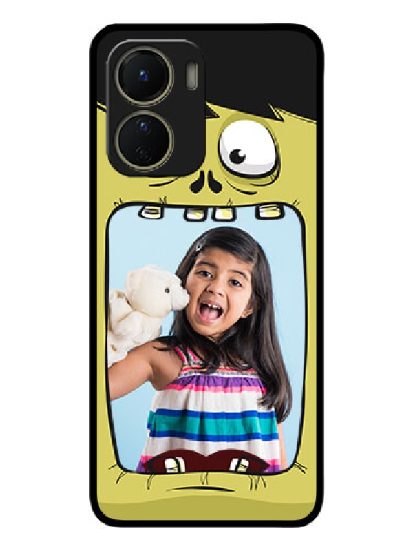 Custom Vivo Y16 Custom Metal Phone Case - Cartoon Monster Back Case Design