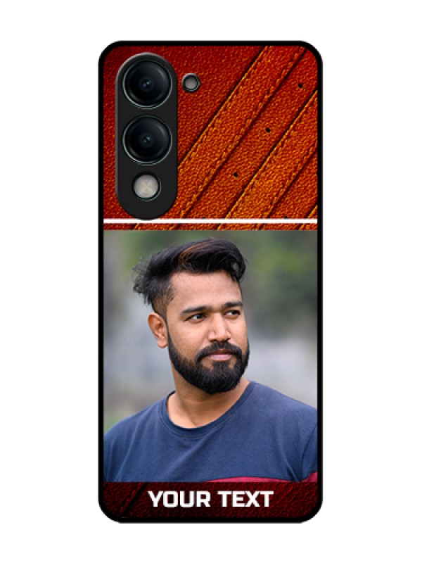 Custom Vivo Y19 5G Custom Metal Phone Case - Leather Phone Case Design