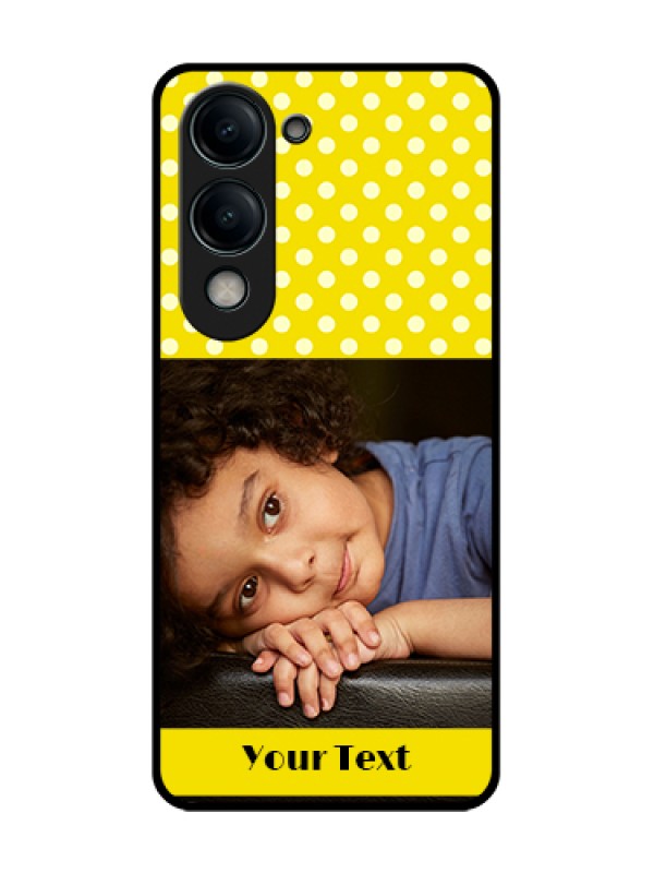 Custom Vivo Y19 5G Custom Metal Phone Case - Bright Yellow Case Design