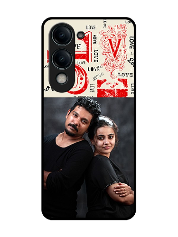 Custom Vivo Y19 5G Custom Metal Phone Case - Trendy Love Design Case