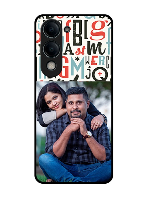Custom Vivo Y19 5G Custom Metal Phone Case - Alphabet Design