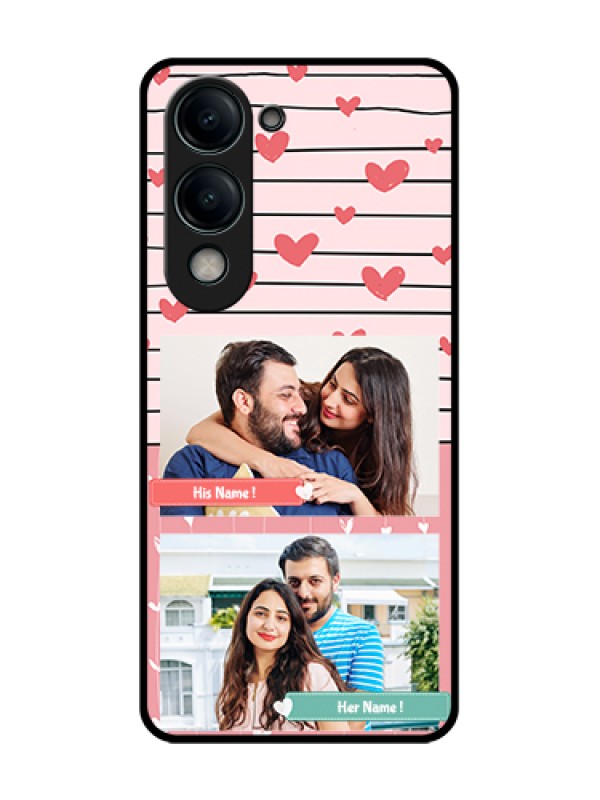Custom Vivo Y19 5G Custom Metal Phone Case - Photo With Heart Design