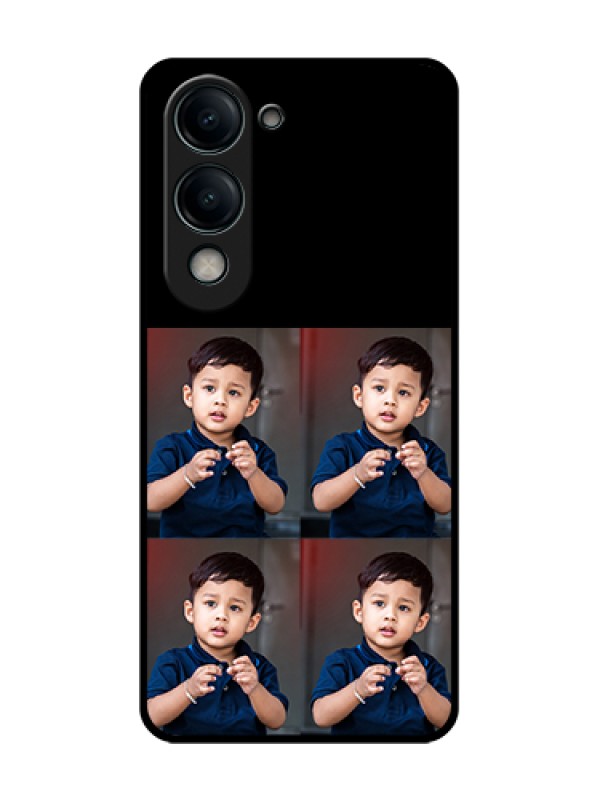 Custom Vivo Y19 5G Custom Metal Phone Case - 4 Image Holder Design