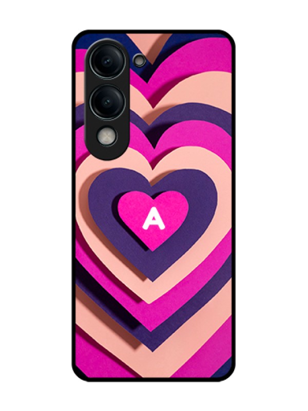 Custom Vivo Y19 5G Custom Metal Phone Case - Cute Heart Pattern Design