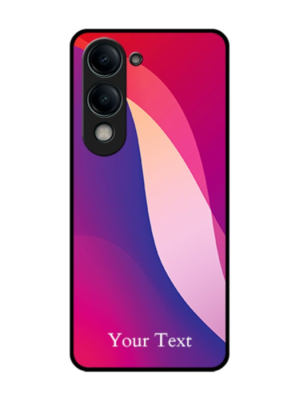 Custom Vivo Y19 5G Custom Metal Phone Case - Digital Abstract Overlap Design