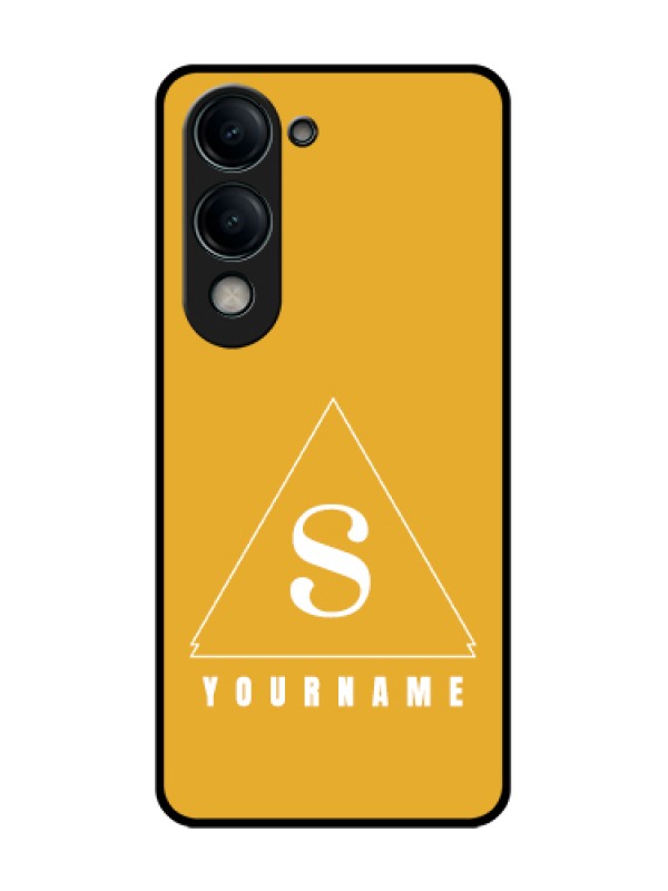 Custom Vivo Y19 5G Custom Metal Phone Case - Simple Triangle Design
