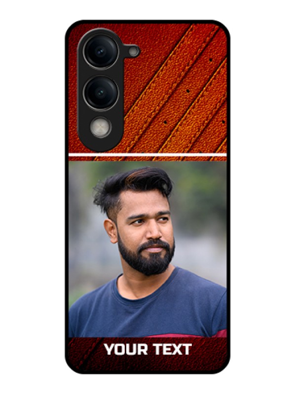 Custom Vivo Y19e Custom Metal Phone Case - Water Color Design With Bird Icons