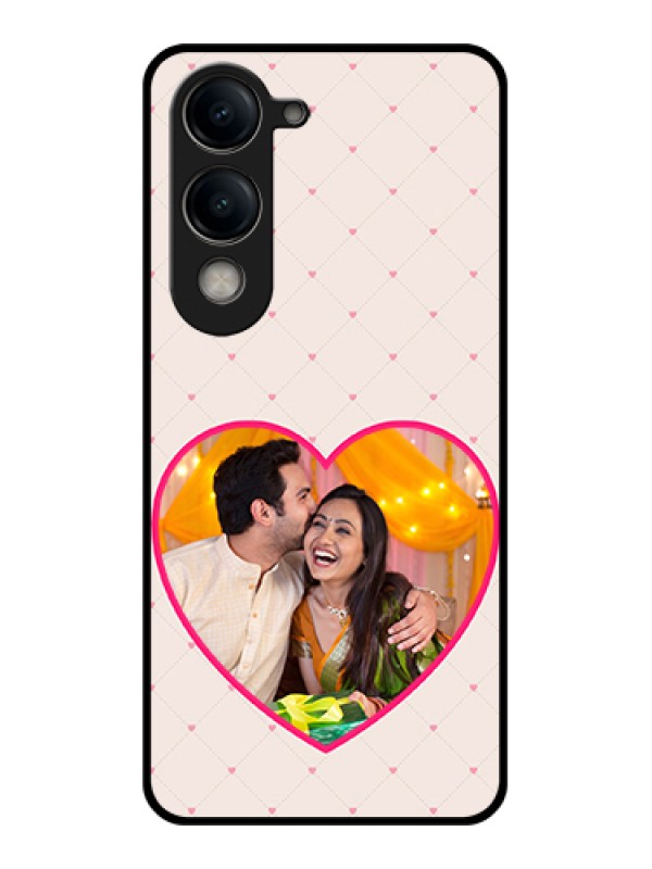 Custom Vivo Y19e Custom Metal Phone Case - 3 Image With Vintage Floral Design