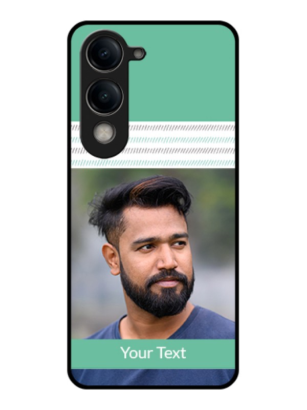 Custom Vivo Y19e Custom Metal Phone Case - Stylish Floral Design