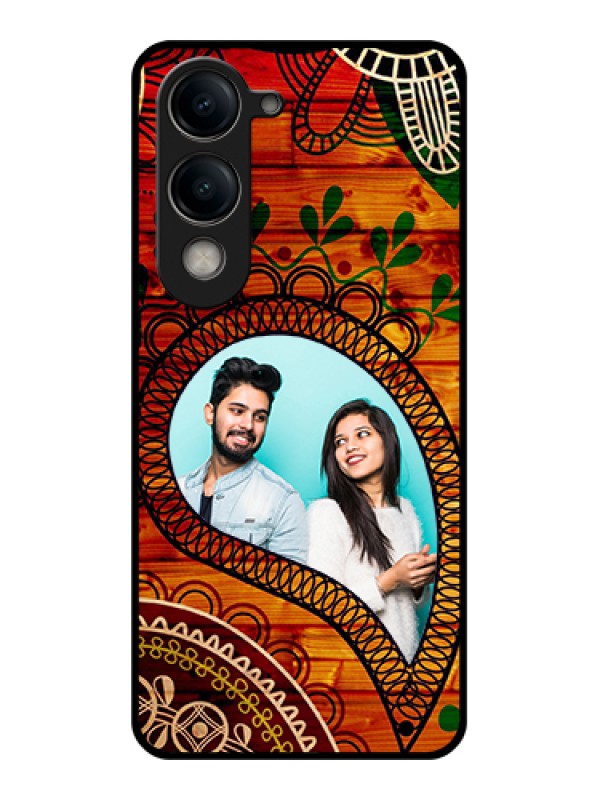 Custom Vivo Y19e Custom Metal Phone Case - Makeup Icons Design