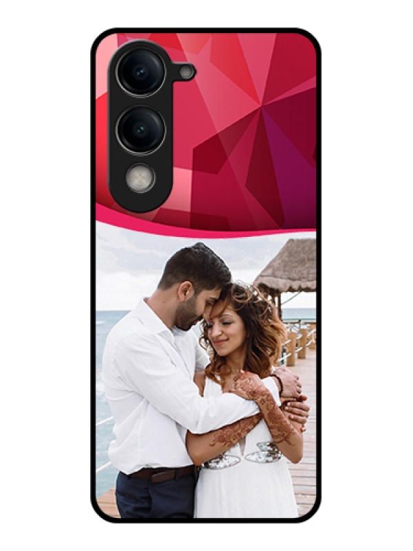 Custom Vivo Y19e Custom Metal Phone Case - Love Doodle Design