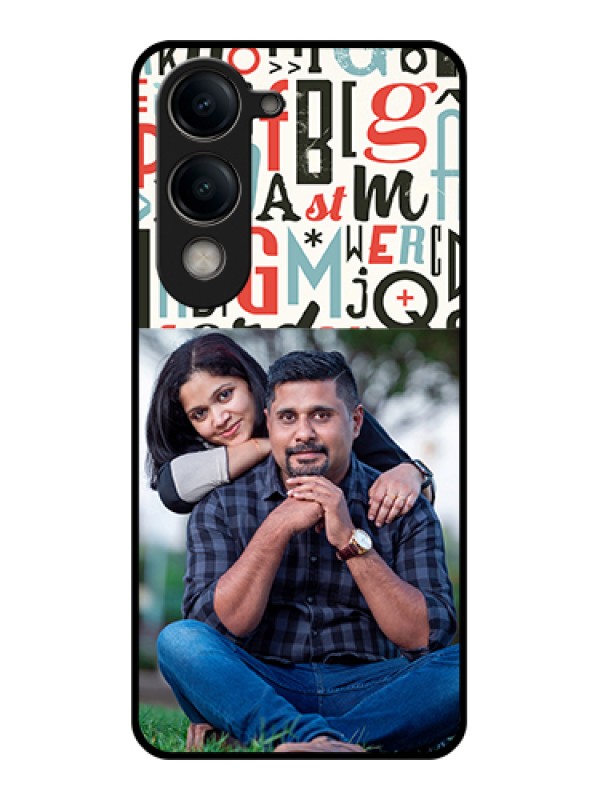 Custom Vivo Y19e Custom Metal Phone Case - With Texture Design