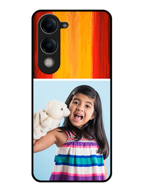 Custom Vivo Y19e Custom Metal Phone Case - Photo With Name Design