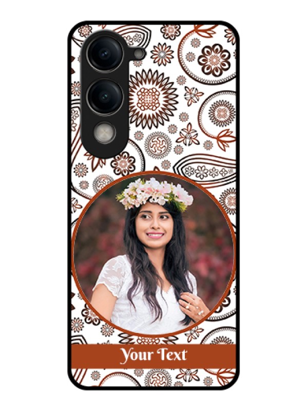 Custom Vivo Y19e Custom Metal Phone Case - Photo With Text Design