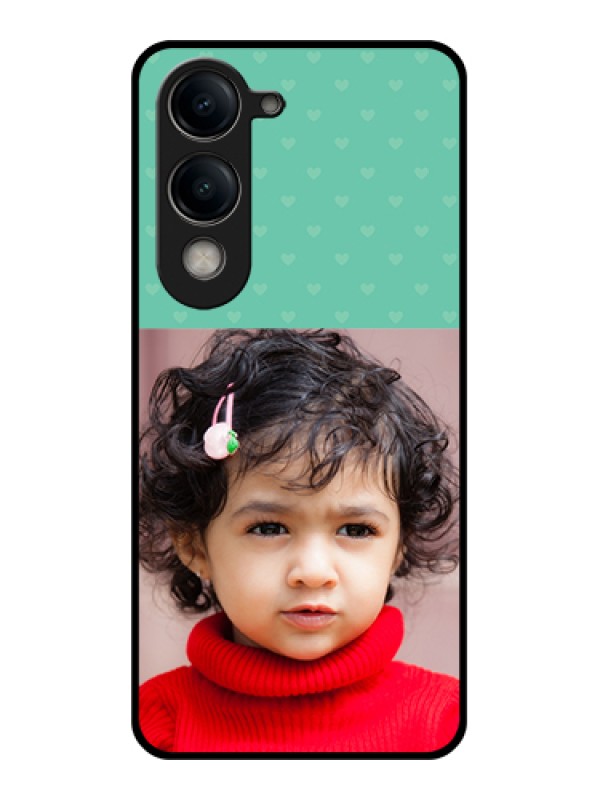 Custom Vivo Y19e Custom Metal Phone Case - Stylish Hexagon Pattern Design