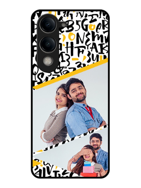 Custom Vivo Y19e Custom Metal Phone Case - Stacked Multi - Colour Design