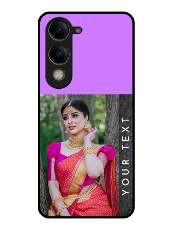 Custom Vivo Y19e Custom Metal Phone Case - Digital Abstract Overlap Design