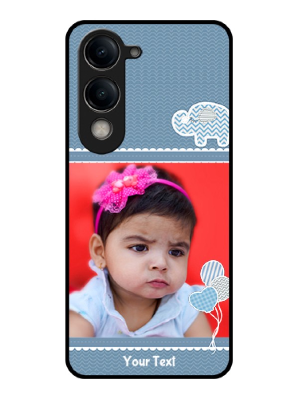 Custom Vivo Y19e Custom Metal Phone Case - Cute Love Quote With 4 Pic Upload Design