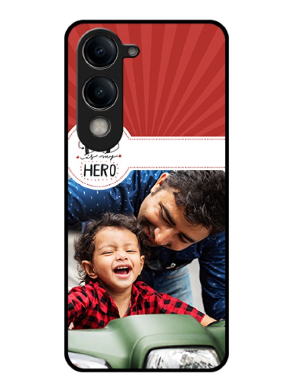 Custom Vivo Y19e Custom Metal Phone Case - Stylish Semi - Circle Pattern Design