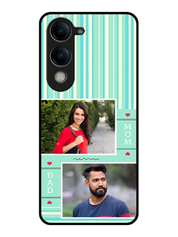 Custom Vivo Y19e Custom Metal Phone Case - Laughing Cartoon Face Design