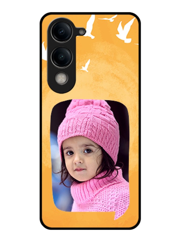 Custom Vivo Y19e Custom Metal Phone Case - Stunning Watercolored Flowers Painting Design