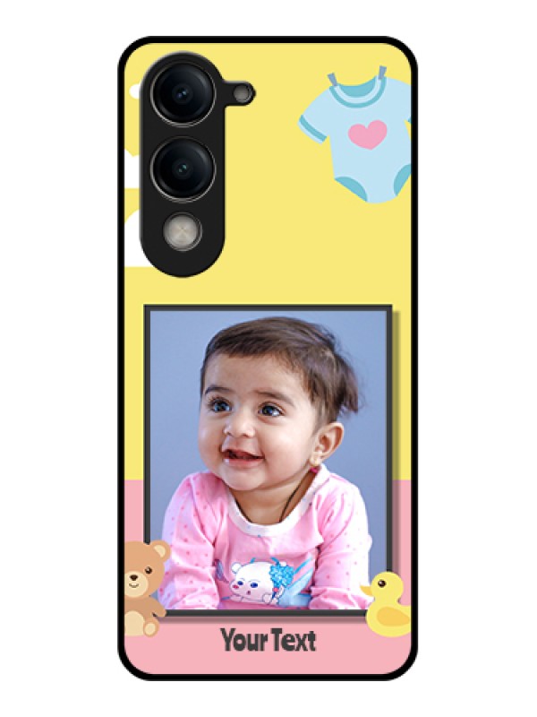 Custom Vivo Y19e Custom Metal Phone Case - Tricolor Custom Text Design