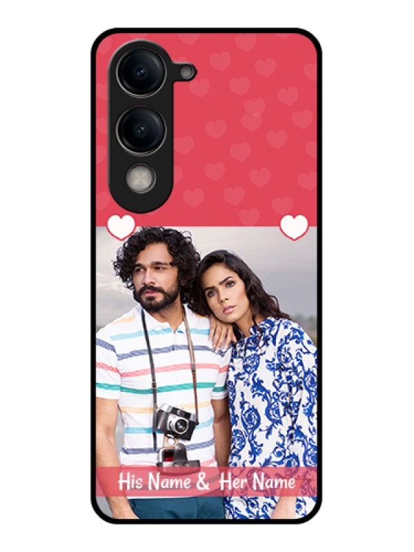 Custom Vivo Y19e Custom Metal Phone Case - Simple Love Design