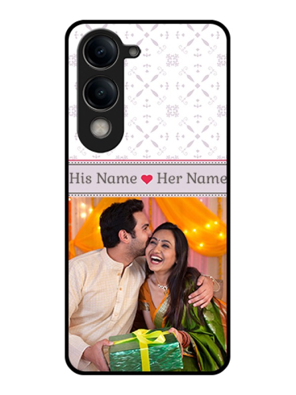 Custom Vivo Y19e Custom Metal Phone Case - With Photo And Ethnic Design