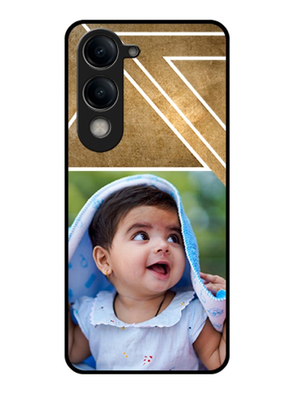 Custom Vivo Y19e Custom Metal Phone Case - Gradient Abstract Texture Design