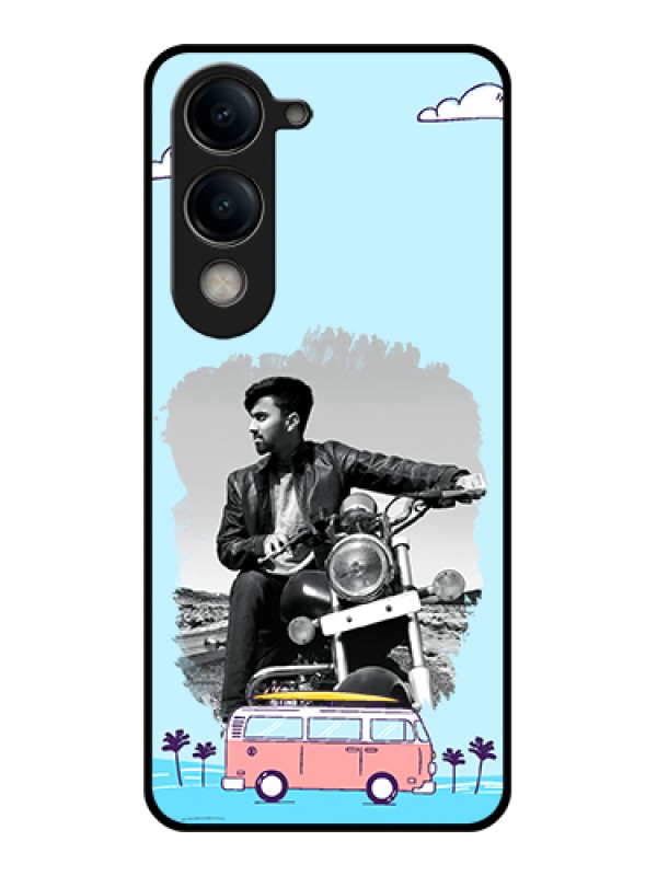 Custom Vivo Y19e Custom Metal Phone Case - Travel and Adventure Design