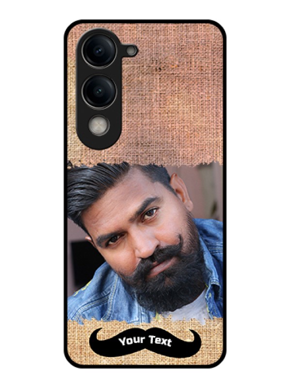 Custom Vivo Y19e Custom Metal Phone Case - With Texture Design
