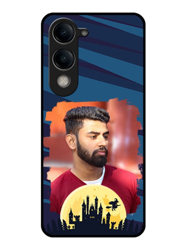 Custom Vivo Y19e Custom Metal Phone Case - Halloween Witch Design