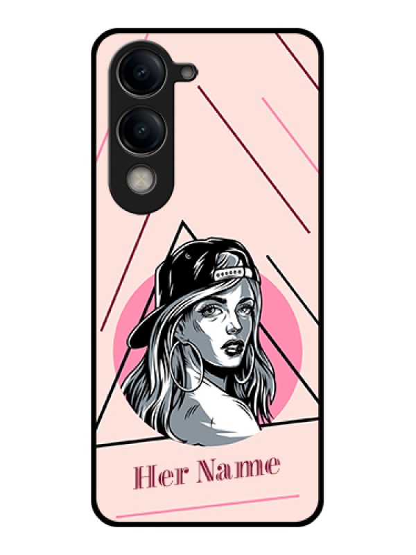 Custom Vivo Y19e Custom Metal Phone Case - Yellow Floral Design