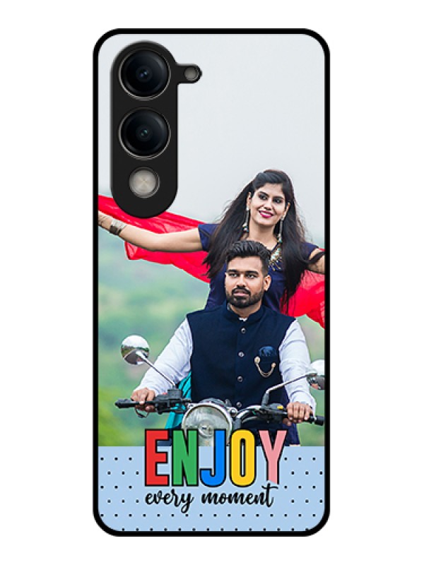 Custom Vivo Y19e Custom Metal Phone Case - Wedding Memories Design