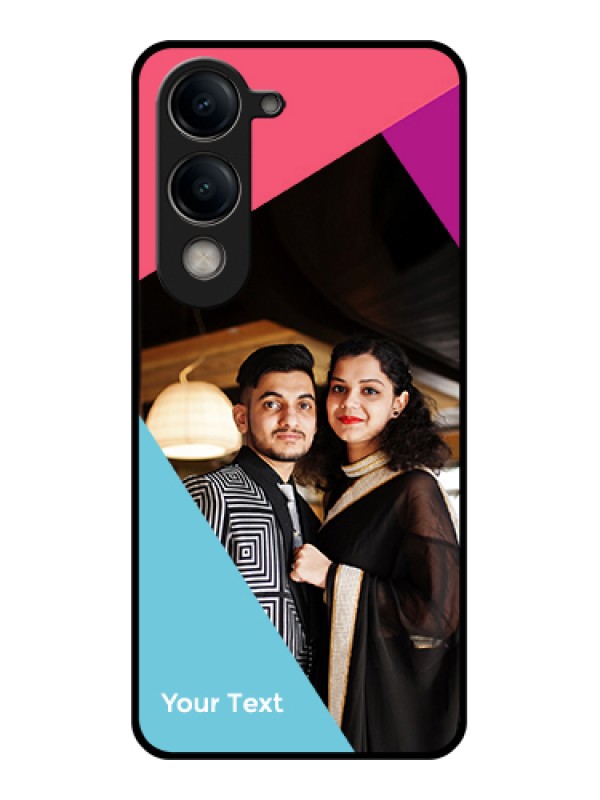Custom Vivo Y19e Custom Metal Phone Case - Wedding Pic Upload Design