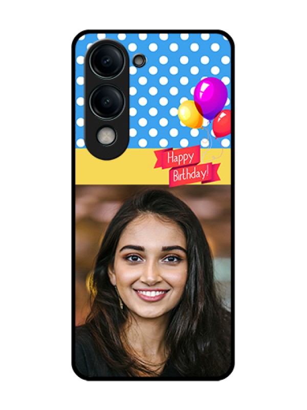 Custom Vivo Y19s Custom Metal Phone Case - Happy Birthday Design