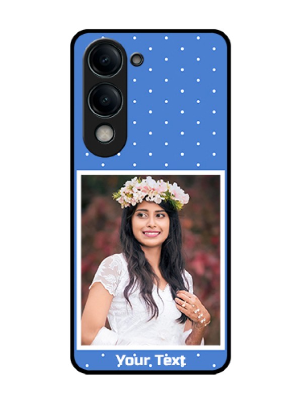 Custom Vivo Y19s Custom Metal Phone Case - Polka Dots Design