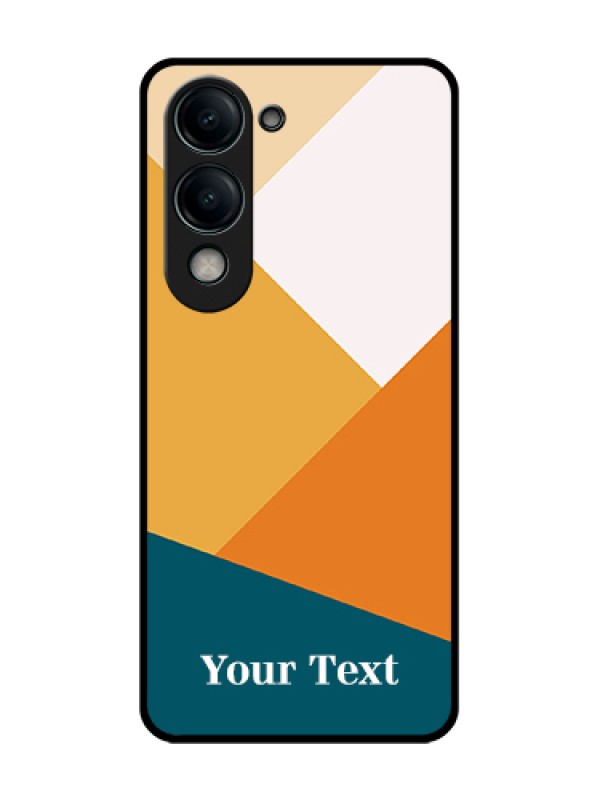 Custom Vivo Y19s Custom Metal Phone Case - Stacked Multi - Colour Design