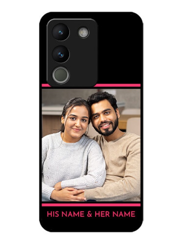 Custom Vivo Y200 5G Custom Metal Phone Case - With Add Text Design