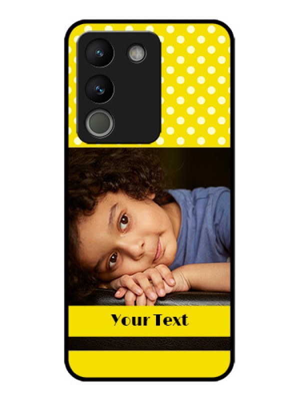 Custom Vivo Y200 5G Custom Metal Phone Case - Bright Yellow Case Design
