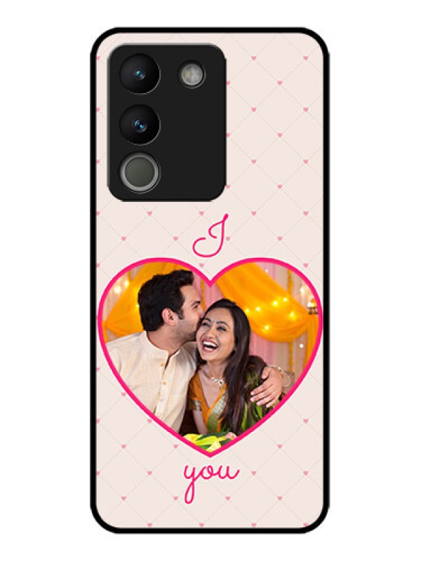 Custom Vivo Y200 5G Custom Metal Phone Case - Heart Shape Design