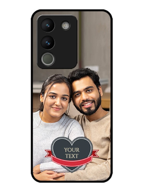 Custom Vivo Y200 5G Custom Metal Phone Case - Just Married Couple Design