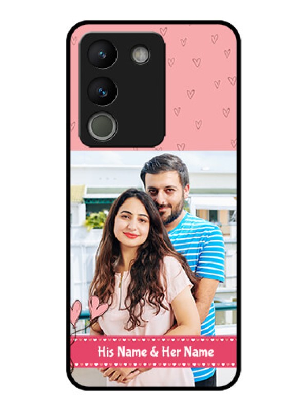 Custom Vivo Y200 5G Custom Metal Phone Case - Love Design Peach Color