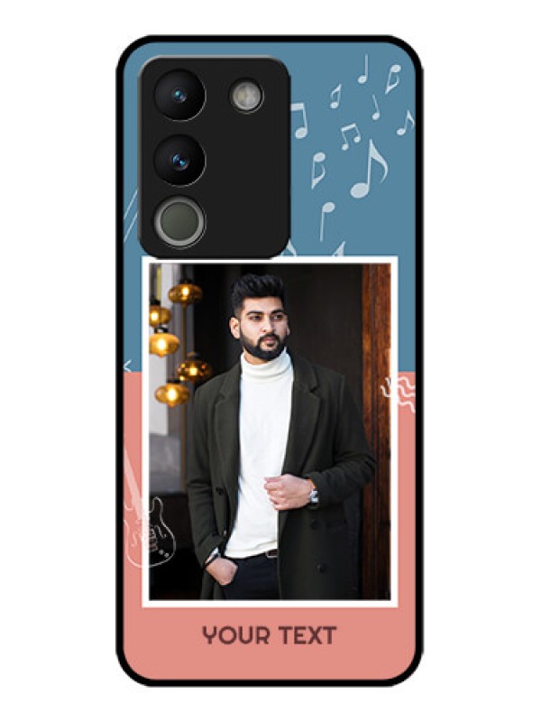 Custom Vivo Y200 5G Custom Metal Phone Case - With Color Musical Note Design